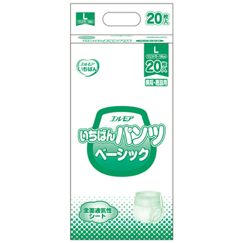 カミ商事 エルモア いちばん パンツ ベーシック L 1パック(20枚)