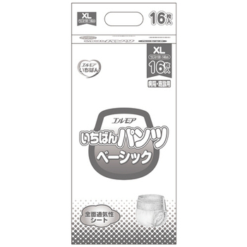 カミ商事 エルモア いちばん パンツ ベーシック XL 1パック(16枚)