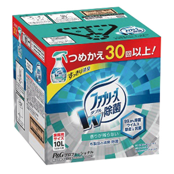 P&G ファブリーズ ダブル除菌 香りが残らない つめかえ用 業務用 10L 1箱