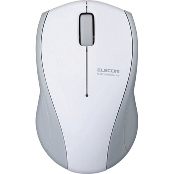 エレコム 静音Bluetoothマウス(IR LED 3ボタン) ホワイト M-BT15BRSWH 1個