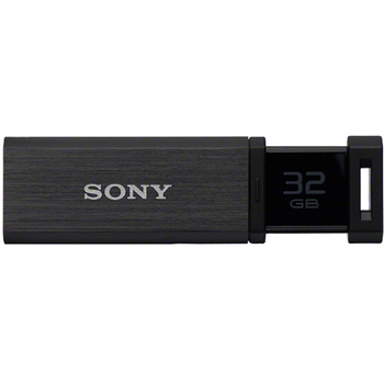 ソニー USBメモリー ポケットビット QXシリーズ ノックスライド式高速 32GB ブラック USM32GQX B 1個
