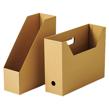 TANOSEE ボックスファイル(ナチュラル) 軽量エコタイプ A4タテ 背幅100mm 1セット(100冊:5冊×20パック)