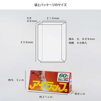 岩谷マテリアル アイラップ HD 1パック(60枚)