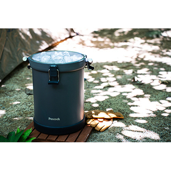 ピーコック クーラーバケット 9.5L ダークグレー IGN-100(H) 1台
