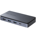 サンワサプライ USB Type-Cドッキングステーション(HDMI×2画面出力対応) USB-CVDK15 1台
