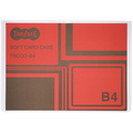 TANOSEE ソフトカードケース B4 透明 再生オレフィン製 1セット(100枚)