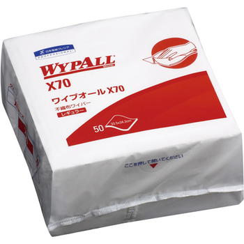 日本製紙クレシア ワイプオールX70 クロスライク4つ折り 1セット(900枚:50枚×18パック)