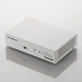 エレコム 100BASE-TX対応 スイッチングハブ 5ポート メタル筐体 ホワイト EHC-F05MN-HJW 1セット(3台)