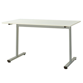 エランサ (N)ミーティングテーブル T字脚 幅1200×奥行750mm ホワイト(お客様組立) LBT-N1275WH 1台