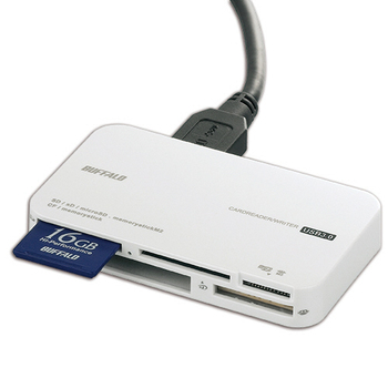 バッファロー USB3.0 マルチカードリーダー ホワイト BSCR21U3WH 1台