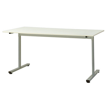 エランサ (N)ミーティングテーブル T字脚 幅1500×奥行750mm ホワイト(お客様組立) LBT-N1575WH 1台