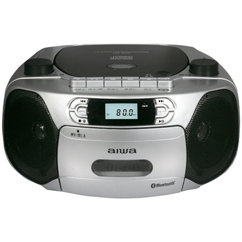 アイワ CDラジオカセットレコーダー シルバー CSD-B400 1台