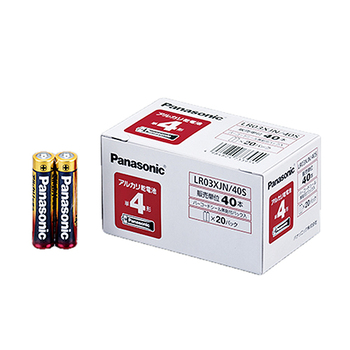 パナソニック アルカリ乾電池 単4形 LR03XJN/40S 1箱(40本)