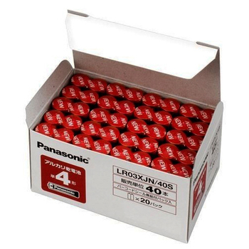 パナソニック アルカリ乾電池 単4形 LR03XJN/40S 1箱(40本)