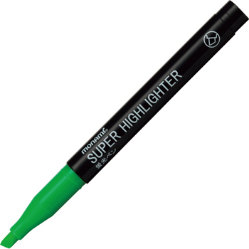 モナミ 蛍光ペン SUPER HIGHLIGHTER 緑 18404 1本