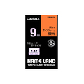 カシオ NAME LAND 蛍光テープ 9mm×5.5m 蛍光オレンジ/黒文字 XR-9FOE 1個