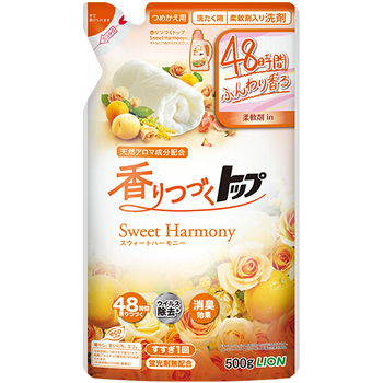 ライオン 香りつづくトップ スウィートハーモニー つめかえ用 500g 1個