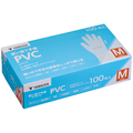 YAMAZEN 使い捨て手袋 PVC パウダーフリー M クリア YO-PVC-M 1箱(100枚)