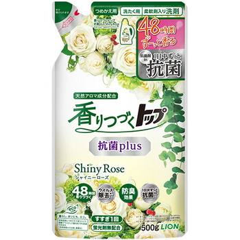 ライオン 香りつづくトップ 抗菌Plus シャイニーローズ つめかえ用 500g 1個