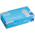 YAMAZEN 使い捨て手袋 PVC パウダーフリー L クリア YO-PVC-L 1箱(100枚)