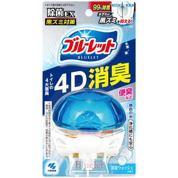 小林製薬 液体ブルーレットおくだけ 除菌EX 4D消臭 消臭ウォッシュの香り 本体 67ml 1個