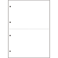 TANOSEE 汎用マルチタイププリンタ帳票 白紙 A4 2分割 4穴 1箱(2500枚:500枚×5冊)