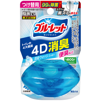 小林製薬 液体ブルーレットおくだけ 除菌EX 4D消臭 消臭ウォッシュの香り 付替用 67ml 1個