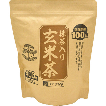 ますぶち園 オキロン 三角ティーバッグ 抹茶入玄米茶 1袋(100バッグ)