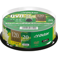 JVC 録画用DVD-R 120分 1-16倍速 ホワイトワイドプリンタブル スピンドルケース VHR12JP20SJ1 1パック(20枚)
