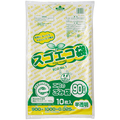 野添産業 スゴエコ袋(再生) 半透明 90L 厚さ0.025mm 1セット(300枚:10枚×30パック)