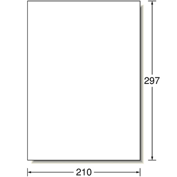 エーワン ラベルシール[インクジェット] マット紙・ホワイト A4 ノーカット はがしやすい加工付 60201 1冊(20シート)