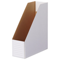 TANOSEE ボックスファイル(ホワイト) A4タテ 背幅100mm グレー 1パック(10冊)