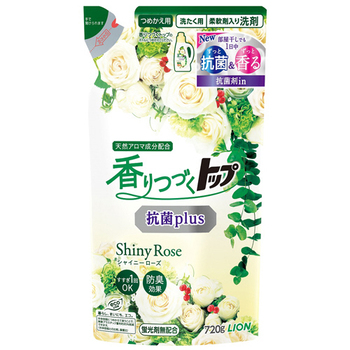 ライオン 香りつづくトップ 抗菌Plus シャイニーローズ つめかえ用 720g 1個