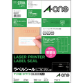 エーワン ラベルシール[レーザープリンタ] マット紙・ホワイト A4判 27面 62×31mm 四辺余白付 角丸 66227 1冊(100シート)