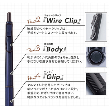 三菱鉛筆 油性ボールペン ジェットストリーム エッジ 0.28mm 黒 (軸色:ブラック) SXN100328.24 1本