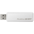 グリーンハウス USBフラッシュメモリ ピコドライブSnap 4GB ホワイト GH-UFD4GSN 1個