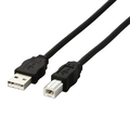 エレコム 環境対応USB2.0ケーブル (A)オス-(B)オス ブラック 5.0m RoHS指令準拠(10物質) USB2-ECO50 1本