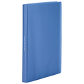 TANOSEE 環境にやさしいクリアファイル(植物由来原料配合) A4タテ 40ポケット 背幅23mm ブルー 1冊