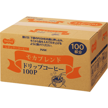 TANOSEE オリジナルドリップコーヒー モカブレンド 8g 1箱(100袋)
