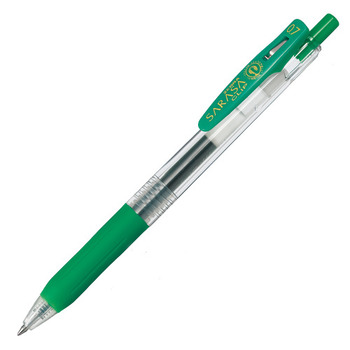 ゼブラ ジェルボールペン サラサクリップ 0.7mm 緑 JJB15-G 1本