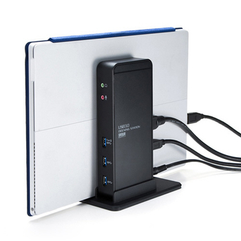 サンワサプライ タブレットスタンド付きUSB3.0ドッキングステーション USB-CVDK3 1台