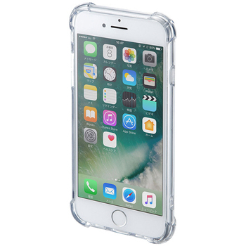 サンワサプライ iPhone8/7用 耐衝撃ケース クリア PDA-IPH013CL 1個