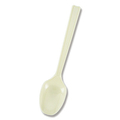 シモジマ HEIKO プラスチックスプーン 16cm アイボリー バラ #004513002 1パック(100本)