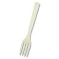 シモジマ HEIKO プラスチックフォーク 16cm アイボリー 単袋 #004513003 1パック(100本)