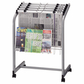 ライオン事務器 (N)新聞架(新聞挟別売) 幅635×奥行410×高さ850mm(組立設置込) No.26N 1台