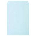 ハート 透けないカラー封筒 角2 パステルブルー 100g/m2 〒枠なし XEP491 1セット(500枚:100枚×5パック)