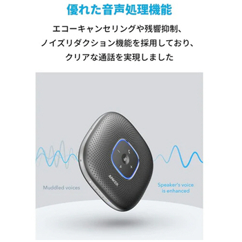 アンカージャパン 小型スピーカーフォン Anker PowerConf グレー A3301011 1台