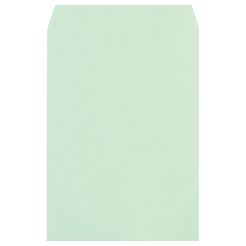 ハート 透けないカラー封筒 ワンタッチテープ付 角2 パステルグリーン 100g/m2 〒枠なし XEP470 1セット(500枚:100枚×5パック)