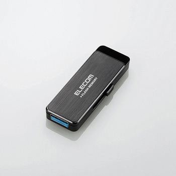 エレコム USB3.0ハードウェア暗号化USBメモリ 4GB ブラック MF-ENU3A04GBK 1個