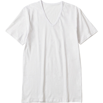 アイ・フィット 抗菌・防臭Tシャツ 紳士用 V首 ホワイト LLサイズ 1パック(2枚)